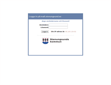 Tablet Screenshot of mail.stenungsund.se